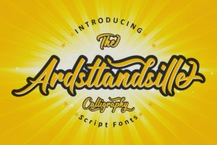 Ardsttandsille: A Bold Script Font for Web Design