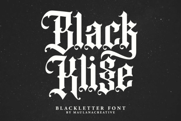 Black Klisse: A Bold Blackletter Font for Branding