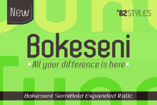 Bokeseni SemiBold Expanded Italic: A Bold Web Typeface