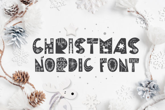 Christmas Nordic Font for Crafters