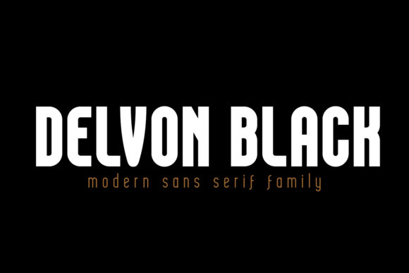 Delvon Black: A Bold Typeface for Strong Branding