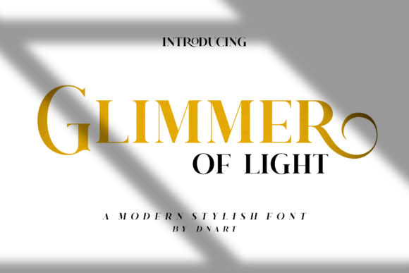 Glimmer of Light: A Bold Serif Font for Web Design