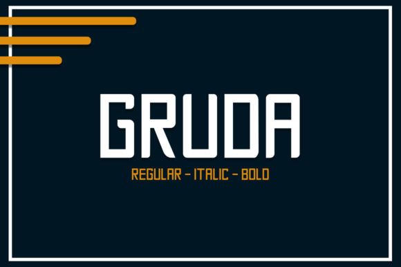 Gruda: A Bold Sans Serif Typeface for Modern Branding