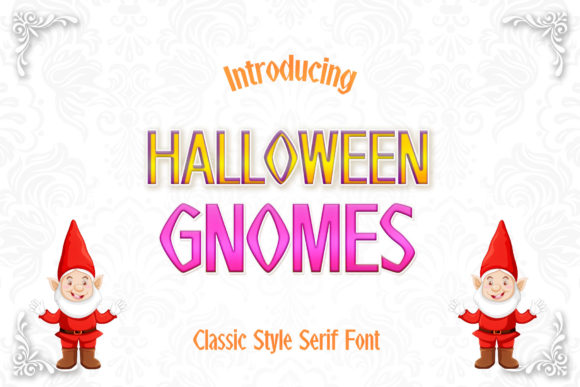 Halloween Gnomes: A Bold Serif Font for Editors