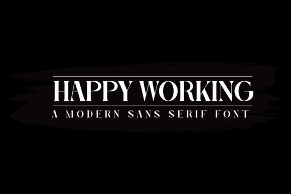 Happy Working: A Bold Serif Font for Makers