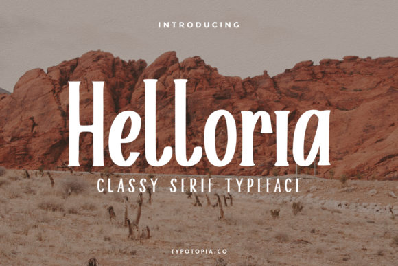 Helloria Font: Bold Serif for Web Design