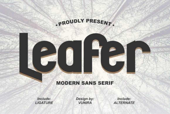 Leafer Font Review: A Bold Sans Serif for Modern Brands