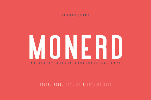 Monerd: The Bold Typeface for Modern Brands
