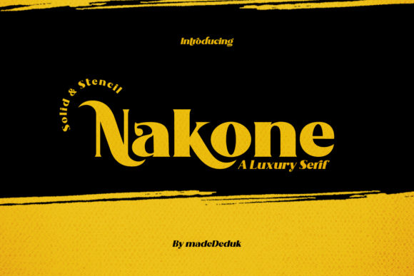 Nakone: A Bold Serif Typeface for Modern Editorial Design