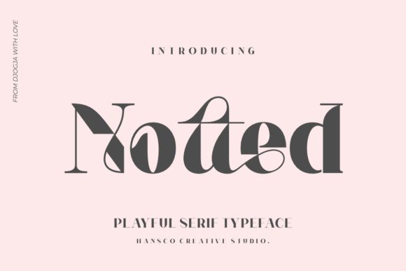 Notted Serif Font for Editorial Design