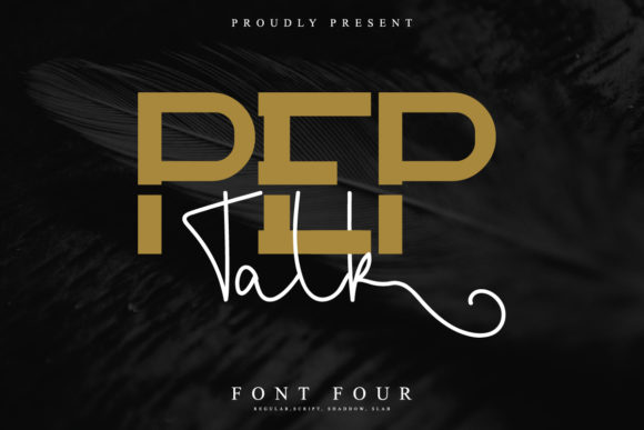 Pep Talk Font Review: A Bold Duo Typeface