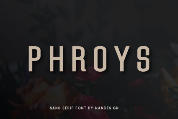 Phroys Typeface: Bold Sans Serif for Web Design