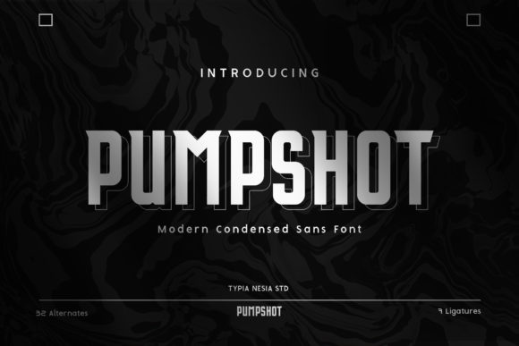 Pumpshot: A Bold Serif Font for Makers