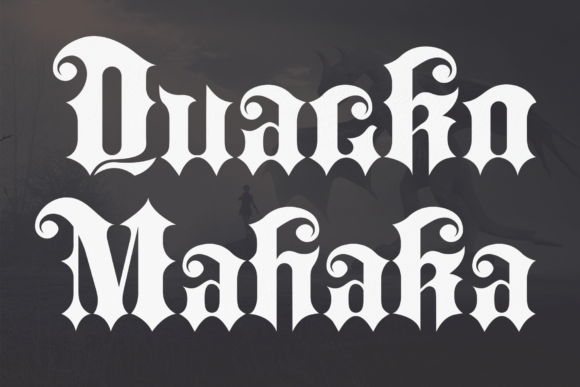Quacko Mahaka: A Bold Blackletter Typeface for Editors
