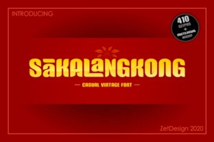 Sakalangkong: A Bold Decorative Font for Makers