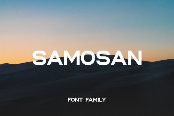Samosan: A Bold Sans Serif Font for Editorial Design