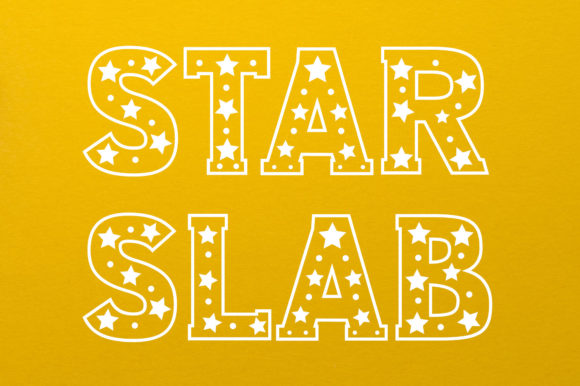 Star Slab: A Bold Decorative Font for Web Design