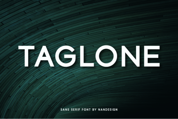 Taglone: A Bold Sans Serif Typeface for Editorial Design
