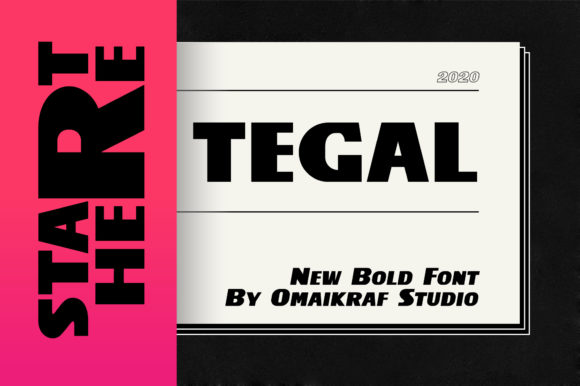 Tegal Typeface: Bold Clarity for Editorial Design