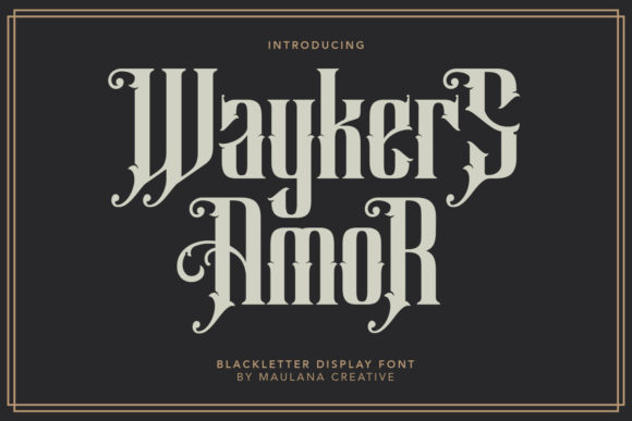Waykers Amor Font: Bold Branding for Small Business